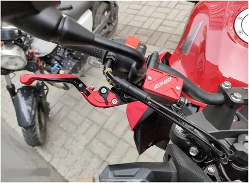Vista 3 de DOUKI Motorcycle Brake Clutch Levers Adjustable Extendable Foldable for Honda MT03 MT-03 2005 2006 CNC Aluminum Accessories Lever (Color : 1)