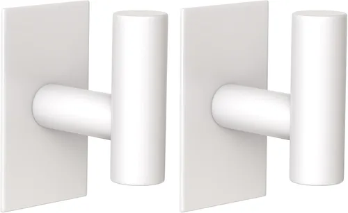 Vista 19 de VAEHOLD - Ganchos adhesivos de pared para toallas, resistentes, impermeables, de plata, para colgar abrigos, ropa, gancho de pared para armario