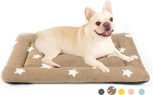 Vista 33 de Mora Pets - Cama para gatos de interior lavable, almohadilla antideslizante para jaula de perros, linda cama para perros con estrellas para perros