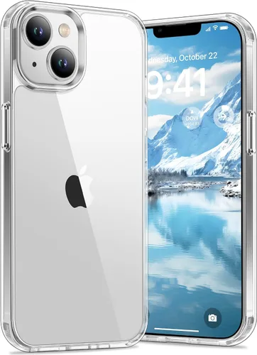 Vista 46 de Vakoo Funda transparente para iPhone 11 Pro Max, antiamarilleo, color negro