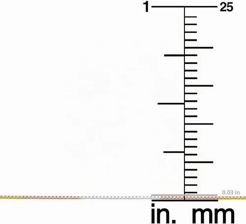 Vista 4 de Collar de cadena tricolor chapado en oro de plata de ley 925 para mujer