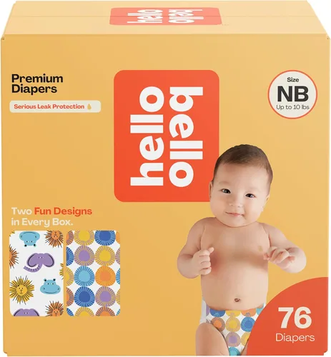 Vista 10 de Hello Bello Premium - Pañales para bebé de talla recién nacido, 32 unidades de pañales desechables, extra absorbentes, hipoalergénicos con ajuste