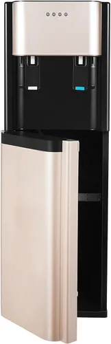 Vista 9 de Dispensador de enfriador de agua de carga superior para botellas de 5 galones, enfriador de agua de pie negro con 3 ajustes de temperatura y bloqueo