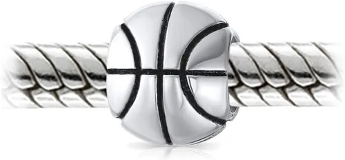 Vista 2 de Balón de fútbol blanco y negro para mamá, jugador de fútbol, deportes, equipo de softbol, atlético, béisbol, voleibol, bolos, abalorio para mujeres