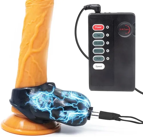 Vista 4 de Kit de estimulación eléctrica para control con cable de testículo y control inalámbrico Estimulador de testículos opcional (cableado)