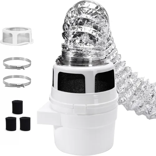 Vista 11 de Kit de ventilación para secadora interior 3 en 1 con trampa para pelusas y filtro de agua para secadora eléctrica