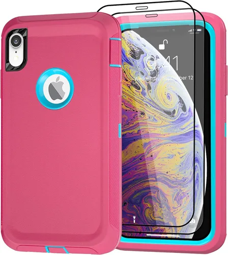 Vista 42 de Funda para iPhone 14 Pro Max de 6.7 pulgadas con clip para cinturón con 2 protectores de pantalla, 2 protectores de lente de cámara, cubierta