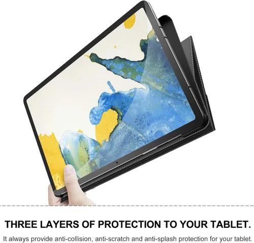 Vista 6 de INFILAND Funda para Samsung Galaxy Tab S10 Lite/10 FE/ S9 FE 5G de 10.9 pulgadas/Tab S9 de 11 pulgadas, Cubierta Ultra Delgada Multi-Ángulo