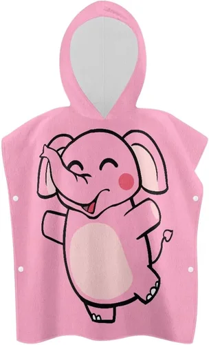 Vista 15 de Toalla suave con capucha para baño, piscina, playa, toalla de baño con capucha rosa de alpaca para niño y niña, decoración perfecta para baby shower