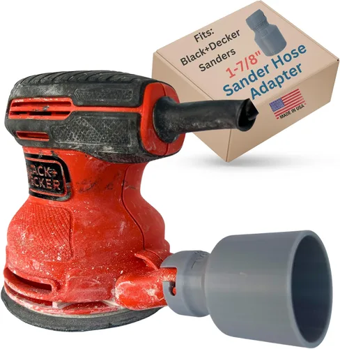 Vista 9 de Adaptador de manguera de vacío compatible con BLACK+DECKER lijadora de órbita aleatoria de 5 pulgadas BDERO100 BDERO600 BDERO200AEV BDEQS300