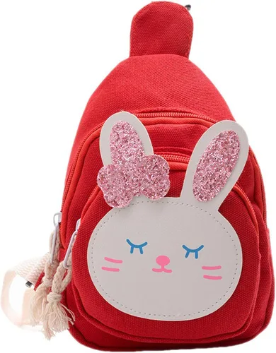 Vista 6 de Hiflyer Sling Bag - Mochila pequeña Kawaii con correa para el pecho, Conejito azul, Mochilas Sling