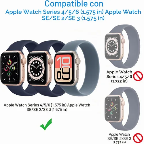Vista 2 de JETech Protector de pantalla compatible con Apple Watch SE (2022/2020) /Series 6 5 4 de 1.57 pulgadas, película transparente de TPU HD, paquete de 3