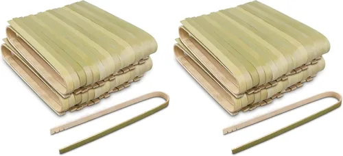 Vista 8 de Mini pinzas de bambú desechables, 100 unidades, pinzas de madera de 6.2 pulgadas de largo para embutidos, utensilios de cocina grandes