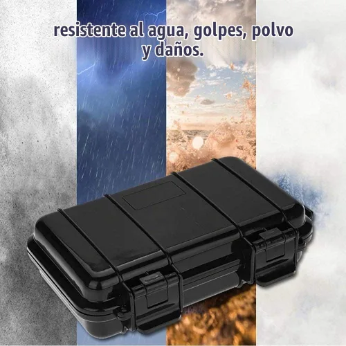 Vista 4 de Funda protectora impermeable, funda de almacenamiento a prueba de golpes al aire libre con esponja para cargar el disco duro del teléfono
