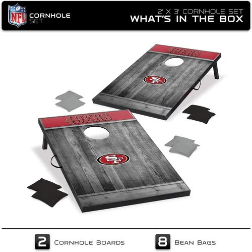 Vista 2 de Wild Sports Juego de Cornhole de madera MDF NFL de 2'x3