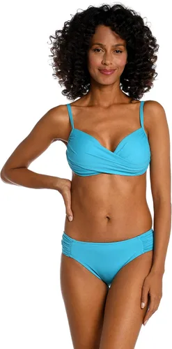 Vista 13 de La Blanca Top de traje de baño cruzado sobre el hombro Island Goddess para mujer
