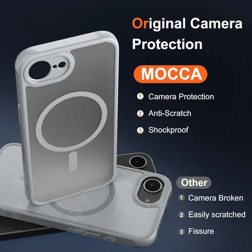 Vista 402 de MOCCA - Funda magnética resistente para iPhone XR de 6.1 pulgadas, compatible con MagSafe, funda con protección contra caídas de grado militar
