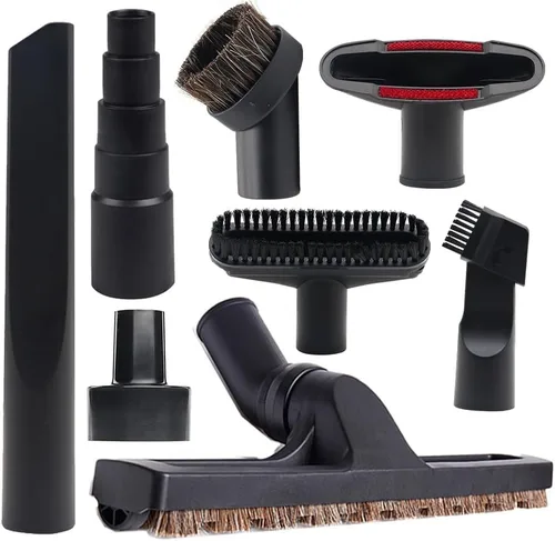 Vista 7 de Juego de accesorios para aspiradora con cepillo para piso de aspiradora, 2 accesorios para aspiradora de crin de caballo y adaptador universal