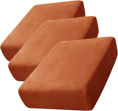 Vista 49 de CONRUSER Funda de cojín elástica de terciopelo suave, funda de cojín de felpa de terciopelo suave, fundas de sofá, protector de muebles con parte