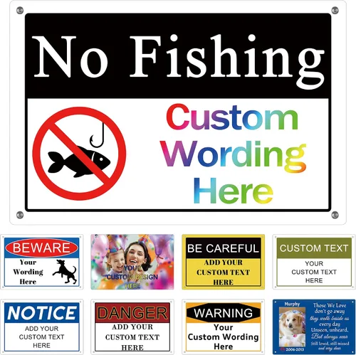 Vista 21 de Letreros personalizados de metal para exteriores, letrero personalizado para exteriores/interiores, letrero de metal personalizado de aluminio