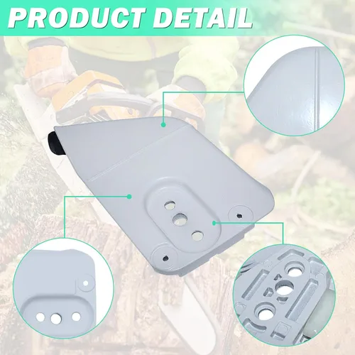 Vista 4 de Adefol Kit de cubierta de piñón de embrague para Stihl MS660 066 MS650 Pieza de repuesto con espigas de perro de tala Tuerca de barra colectora