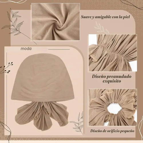 Vista 3 de Syhood Slip on Pre Tied Head Scarves for Women