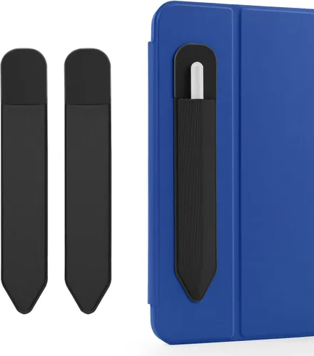 Vista 13 de DTTO Estuche para Apple Pencil Pro, Apple Pencil de 1ª/2ª generación y (USB-C), funda de piel sintética con banda elástica desmontable que se fija