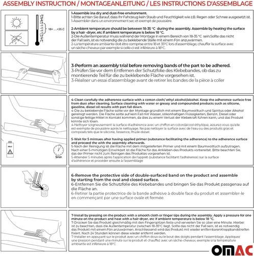 Vista 4 de OMAC Protector de placa de umbral de puerta para VW Tiguan 2018-24 exclusivo acero inoxidable
