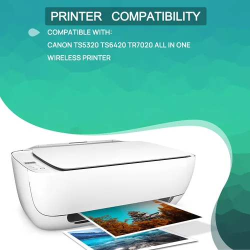 Vista 2 de GREENBOX Cartucho de tinta remanufacturado de repuesto para cartuchos de tinta Canon 261, alto rendimiento CL-261XL, para Canon TS6420 TS5320 TR7020