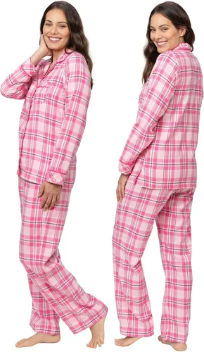 Vista 2 de PajamaGram - Pijama suave de algodón o franela, ropa de dormir para mujer