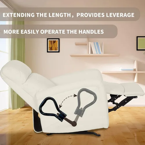 Vista 4 de Extensor de mango reclinable, extensor de palanca reclinable para niño perezoso, silla reclinable de acero resistente de gran tamaño, extensor