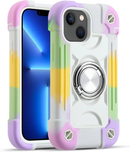 Vista 99 de MARKILL Funda compatible con iPhone Air de 6.5 pulgadas 2025 con soporte de anillo giratorio de 360 grados, protección contra caídas de grado