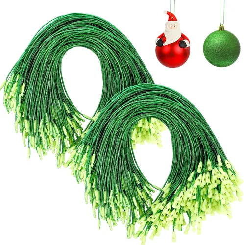 Vista 12 de JUNEBRUSHS 600 ganchos negros para adornos de Halloween con broche Cuerda de adorno para árbol de Navidad, fiestas, decoraciones colgantes