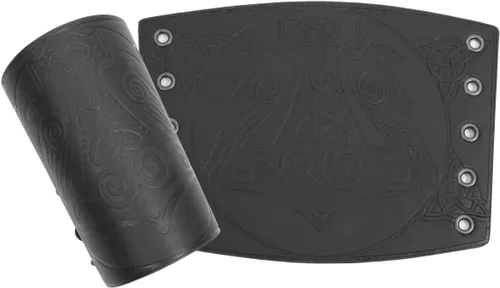 Vista 2 de Brazalete de cuero para hombre, mujer, 2