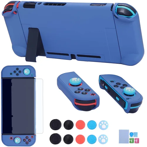 Vista 16 de COMCOOL Dockable Case for Nintendo Switch 3 in 1 Protective Cover Case for Nintendo Switch and Joy-Con Controller with Screen Protector and Thumb