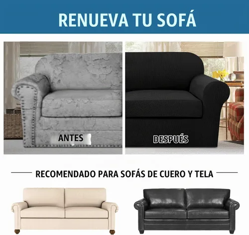 Vista 7 de H.VERSAILTEX Fundas de Sofá Elásticas para Cojines Fundas de Sofá para Muebles de Sala Fundas Protectoras
