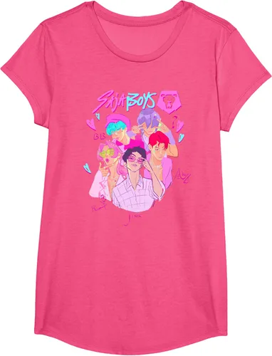 Vista 10 de Kpop Demon Hunters Camiseta Saja Boys Heartthrob con licencia
