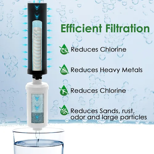 Vista 3 de Paquete de filtros negros y fluoruros de repuesto para el sistema de filtro de agua Big Berkey, compatible con filtro Berkey de repuesto, filtro