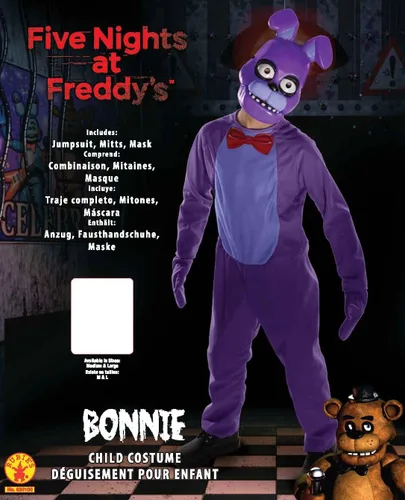 Vista 4 de Disfraz de Bonnie para niños de Five Nights at Freddys de Rubies M Multi