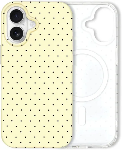 Vista 115 de Hython Funda para iPhone Air, diseño estético de lunares lindos, funda simple de 6.5 pulgadas, delgada, antiarañazos, parachoques de TPU suave, a