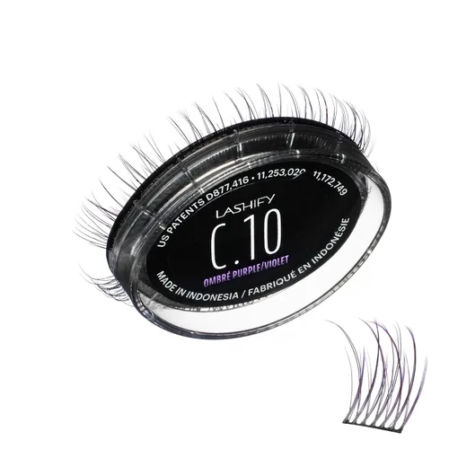 Vista 17 de Lashify Curl - Extensiones de pestañas Gossamer DIY de 0.394 pulgadas, color negro, pestañas postizas fáciles para un aspecto natural