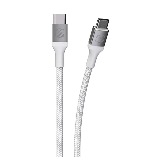 Vista 7 de Scosche CCB1-SP Strikeline Premium USB-C a USB-C Cable trenzado de carga y sincronización de 1 pie, color negro
