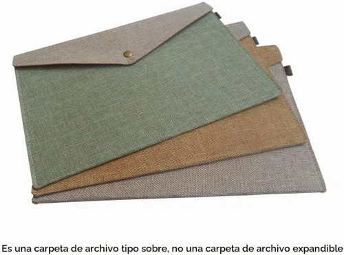 Vista 7 de Carpeta de archivos A4 duradera, portafolio, sobre de fieltro con cierre a presión, juego de 2 unidades, beige y marrón