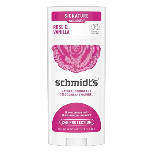 Vista 5 de Desodorante natural libre de aluminio Schmidt's para protección contra el olor y frescura durante 24 horas, Bergamota + Lima vegano, certificado