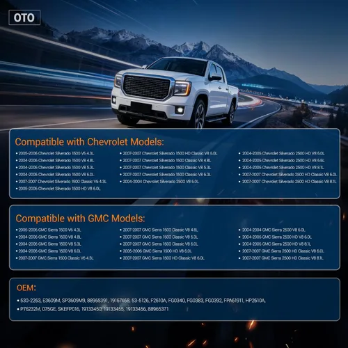 Vista 2 de OTO-K - Conjunto de módulo de bomba de combustible eléctrica con sensor de presión E3609M compatible con Chevrolet Chevy Silverado y GMC Sierra 1500