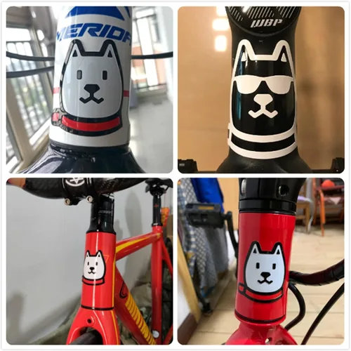 Vista 7 de Insignia de bicicleta BMX plegable marco frontal de bicicleta, etiqueta de decoración personal, accesorios de equitación (Coln-ago-o)
