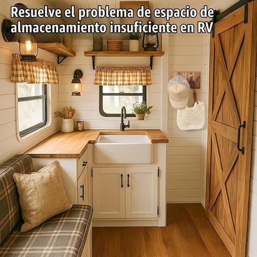 Vista 7 de Pequeño Perchero para Apartamento: 10.4 Pulgadas de Madera Rústica con 6 Ganchos de Pared Montable Retractable para Espacios Estrechos, Entrada