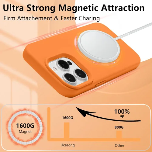 Vista 120 de Funda magnética de silicona para iPhone 13 Pro, color blanco antiguo [Compatible con Magsafe] [Forro de microfibra suave antiarañazos], funda