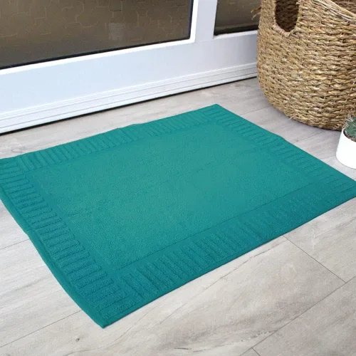 Vista 2 de Blancho Bedding Hurbane - Alfombra de baño para baño, 100% algodón, color verde, 1 unidad