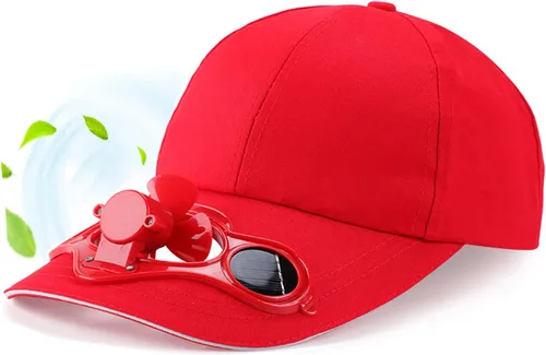 Vista 4 de Gorra de ventilador de energía solar, gorra de béisbol y golf que enfría tu cara en el sol caluroso verano